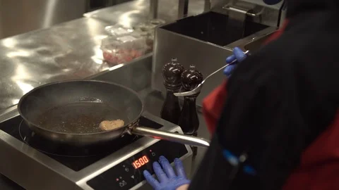 The Chef Prepares The Foie Gras Stock Footage 87561155