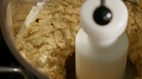 The chef prepares the hummus Stock Footage 136999493