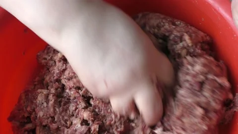 The chef prepares minced deer cutlets Video stock 156677654