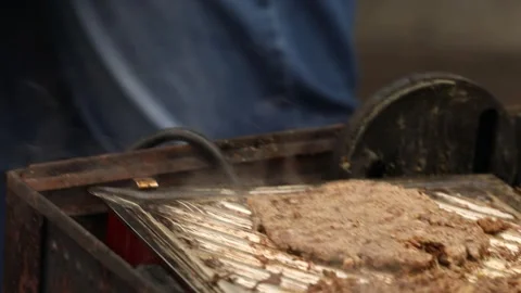 The chef is preparing a BBQ 10 Stock Footage 311763662