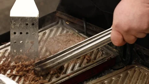 The chef is preparing a BBQ 9 Stock Footage 311763607