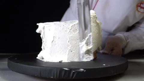 The chef is preparing a birthday or special day cake. Stock Footage 150089348