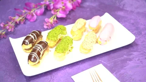 The chef is preparing a birthday or special day cake. Stock Footage 150091536