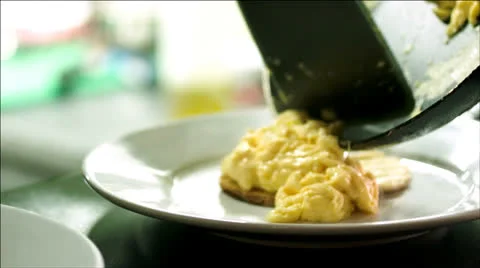 Chef preparing breakfast Stock Footage 22666939