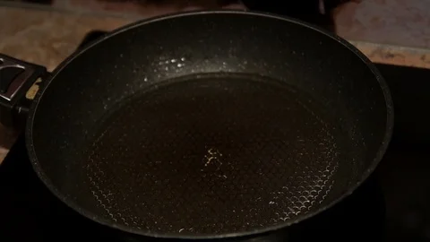 Chef preparing cheburek. Cooking process. Cooking pies. Fried meat pies Stock Footage 98244434