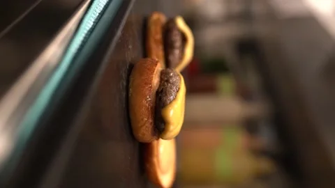 Chef preparing cheese burger Stock Footage 181838070