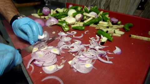 Chef preparing for dinner Video stock 158119204