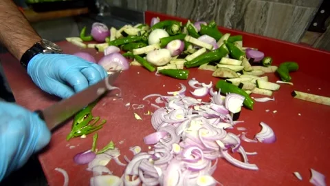 Chef preparing for dinner Stock Footage 158119206