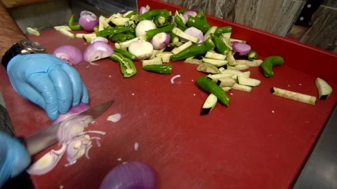 Chef preparing for dinner Video stock 158119963