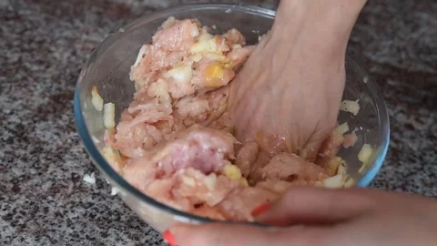 Chef preparing food, meat. Stock Footage 126697027