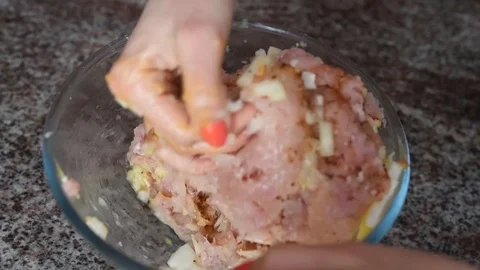 Chef preparing food, meat. Stock Footage 126697051