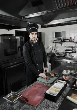 Chef Preparing Food Stock Photos