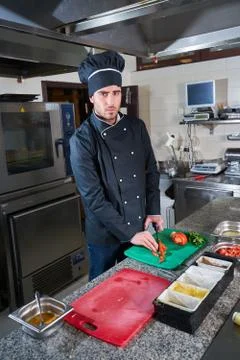Chef Preparing Food Stock Photos