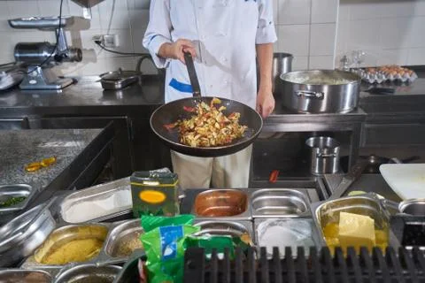 Chef Preparing Food Stock Photos