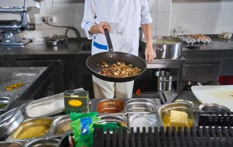Chef Preparing Food Stock Photos