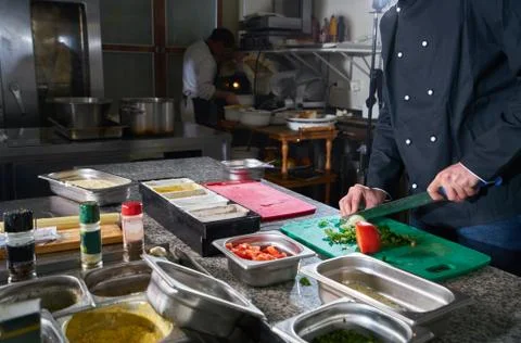 Chef Preparing Food Stock Photos