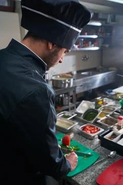 Chef Preparing Food Stock Photos