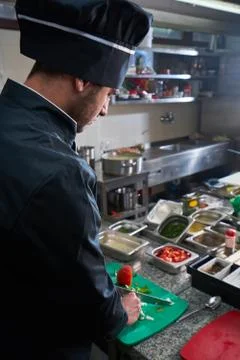 Chef Preparing Food Stock Photos