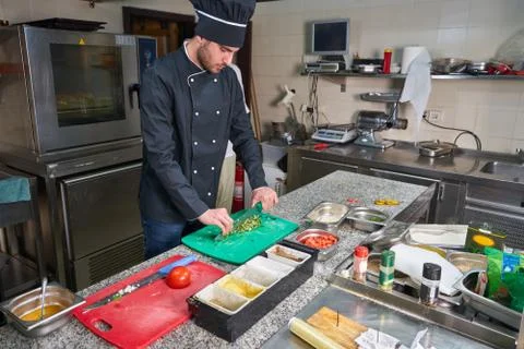Chef Preparing Food Stock Photos