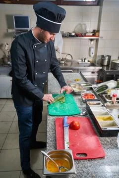 Chef Preparing Food Stock Photos