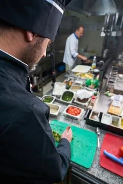 Chef Preparing Food Stock Photos