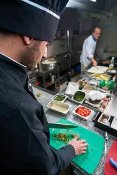 Chef Preparing Food Stock Photos