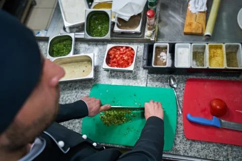 Chef Preparing Food Stock Photos