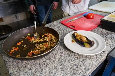 Chef Preparing Food Stock Photos