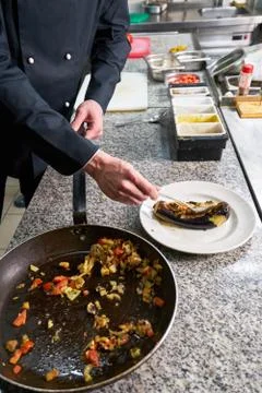 Chef Preparing Food Stock Photos