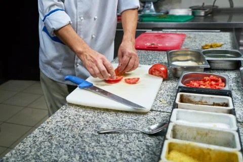 Chef Preparing Food Stock Photos