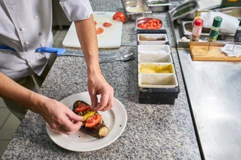 Chef Preparing Food Stock Photos