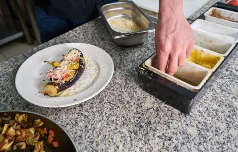 Chef Preparing Food Stock Photos