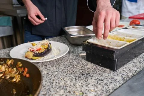 Chef Preparing Food Stock Photos