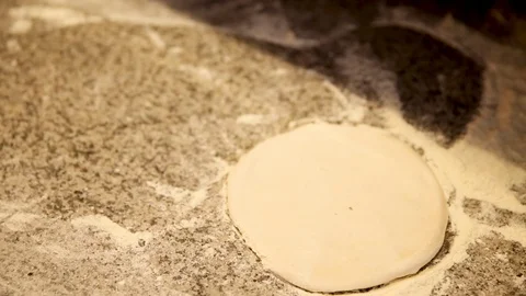 Chef Preparing a Homemade Pizza In The Kitchen 05 Stock Footage 87066621