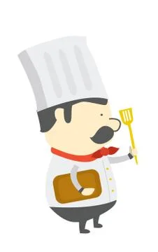 Chef preparing Stock Illustration