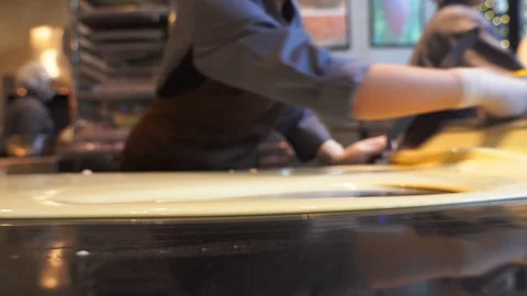 Chef preparing ingredient to make milk chocolate,4k Stock-Footage 122145793