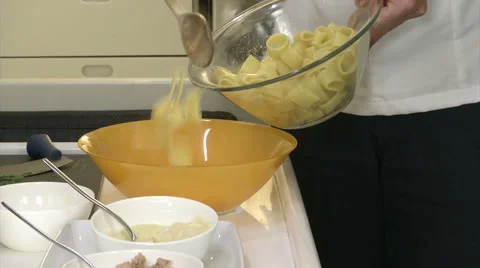 Chef preparing pasta dish  Stock Footage 46942151