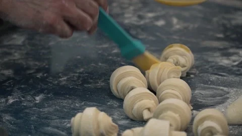 Chef Preparing Pastry Dough Stock Footage 317472651