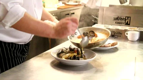Chef Preparing Plate of Food Stock Footage 846304