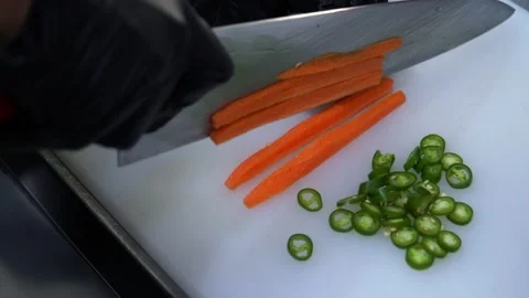 Chef Preparing Vegetables Stock Footage 319207509