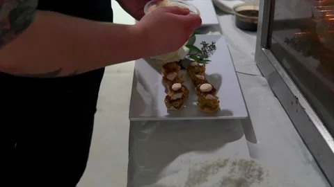 Chef Prepping food Video stock 157620160