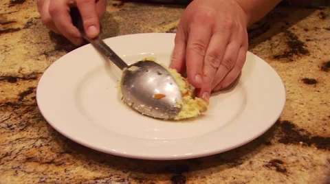 Chef presenting a meal on plate Stock Footage 54593935