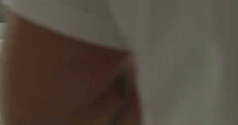 Chef put a cake after oven on the table Stock Footage 75205278