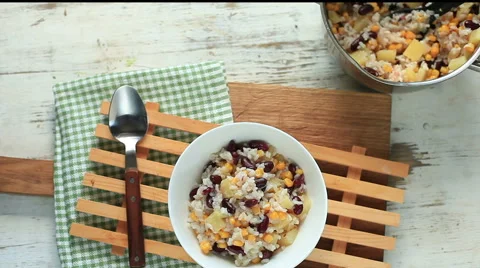 The chef puts the dish in the plate Stock Footage 51411780