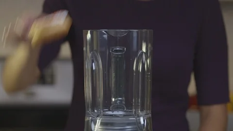 Chef Putting Doughnuts Into Blender 스톡 동영상 105331213