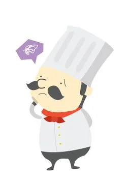 Chef question Stock Illustration