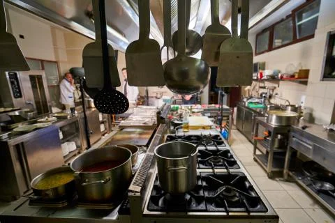 Chef in Restaurant Stock Photos