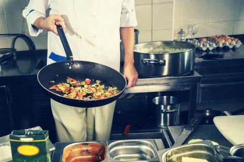 Chef in Restaurant Stock Photos