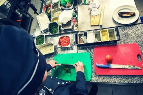 Chef in Restaurant Stock Photos