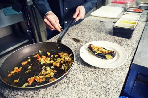 Chef in Restaurant Stock Photos